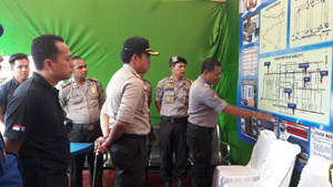  Kapolres Inhil Tinjau Pos Pengamanan Natal dan Tahun Baru